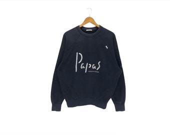Vintage Japanese Brand Papas Big Logo Sweatshirt Papas Vintage Japanese Brand Papas Big Logo Sweatshirt Papas