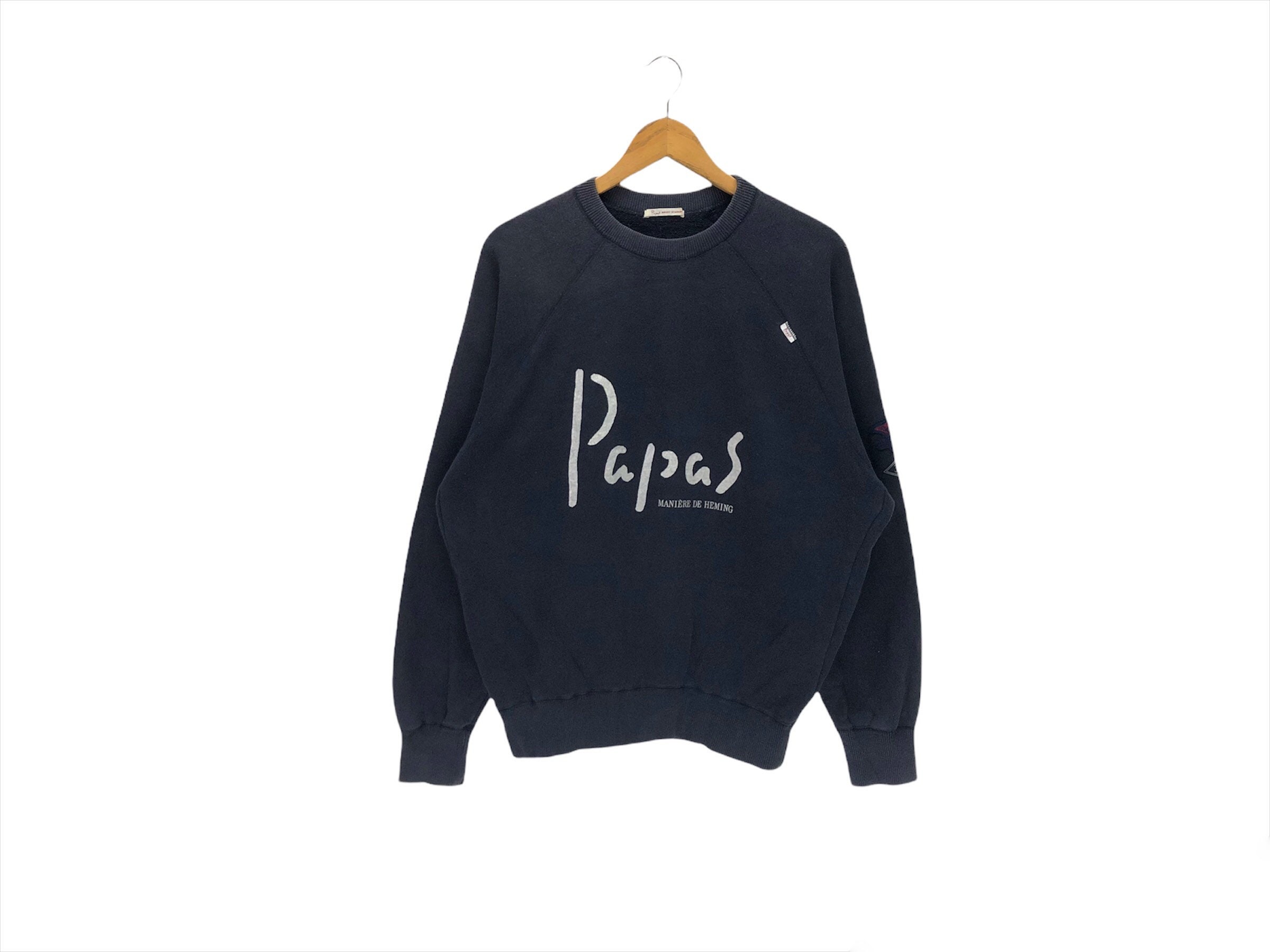 Papas MANIERE DE HEMING 両面 プリント ロゴ スウェット - トップス Papas MANIERE DE HEMING 両面 プリント ロゴ スウェット - トップス