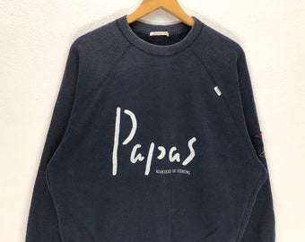 Vintage Japanese Brand Papas Big Logo Sweatshirt Papas Vintage Japanese Brand Papas Big Logo Sweatshirt Papas