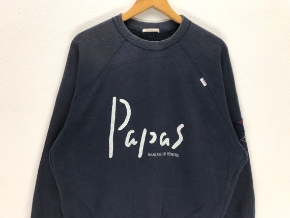 Papas MANIERE DE HEMING 両面 プリント ロゴ スウェット - トップス Papas MANIERE DE HEMING 両面 プリント ロゴ スウェット - トップス