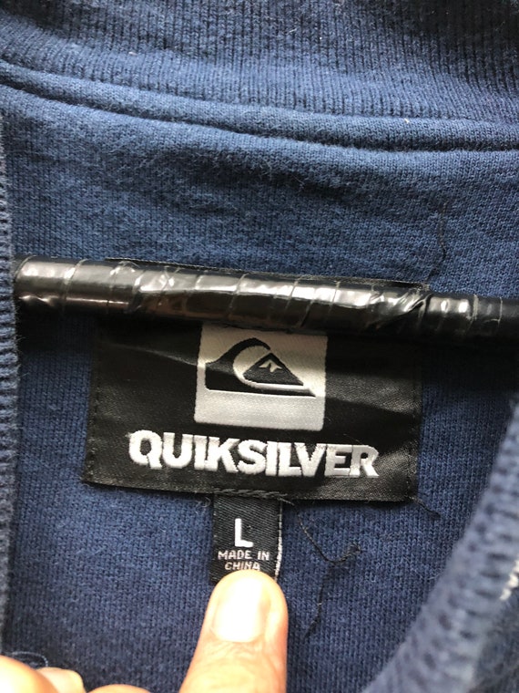 Vintage Quiksilver Varsity Button Jacket Sweatshi… - image 8