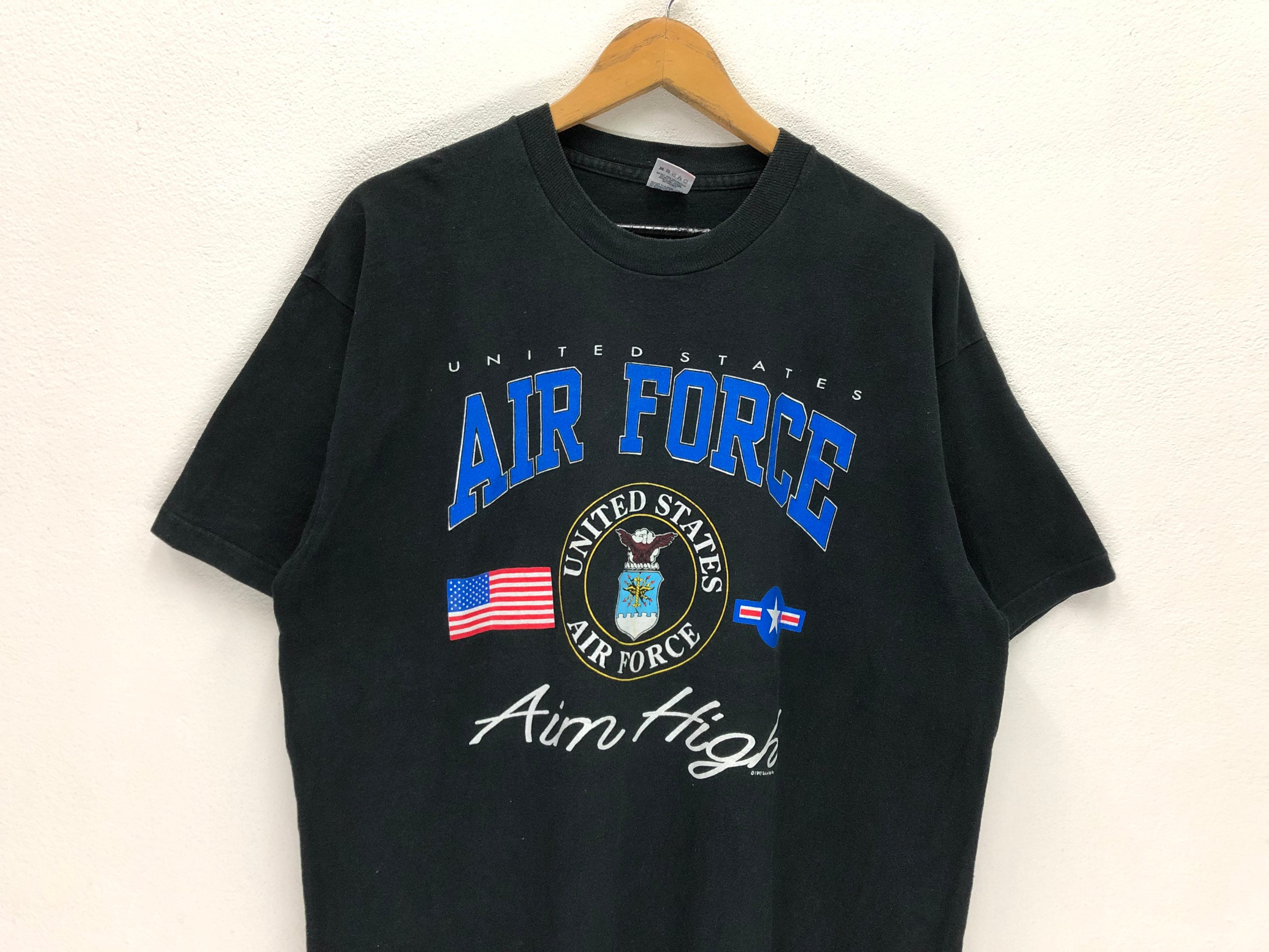 Vintage 90s 1992 United State Air Force Aim High Big Logo