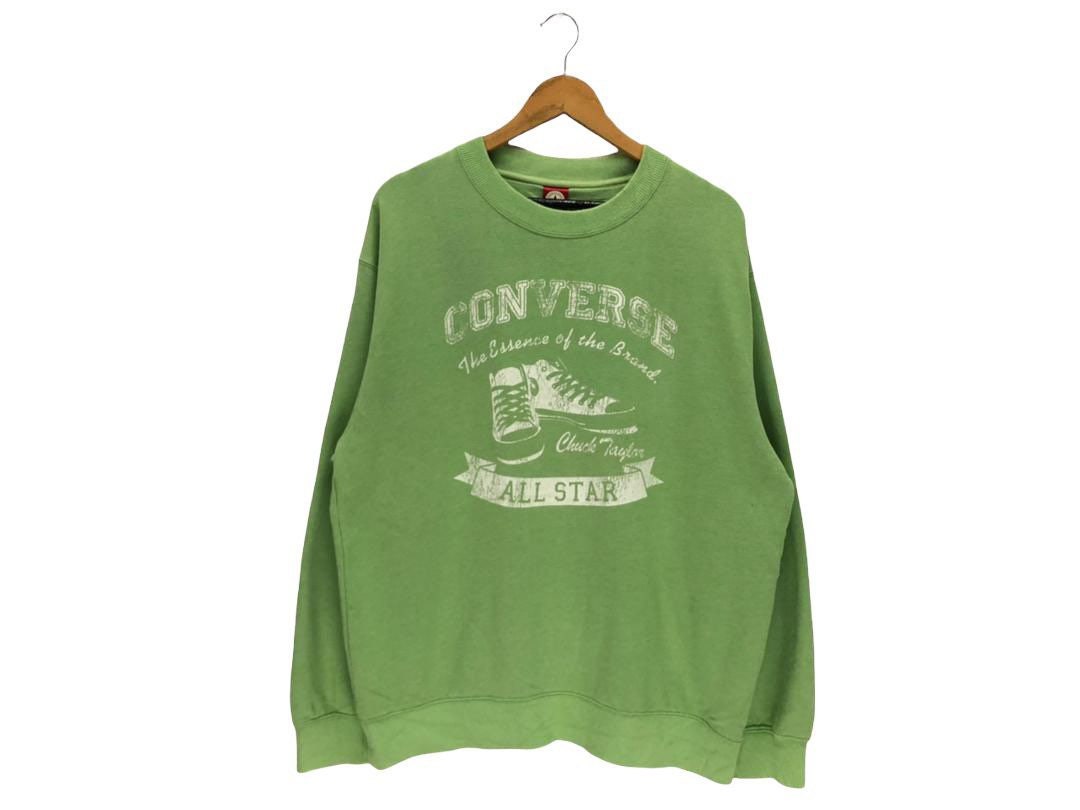 Chinoi2021 Vintage Converse Big Logo Sweatshirt Converse All Star Chuck Taylor Sweater Jumper Crewneck