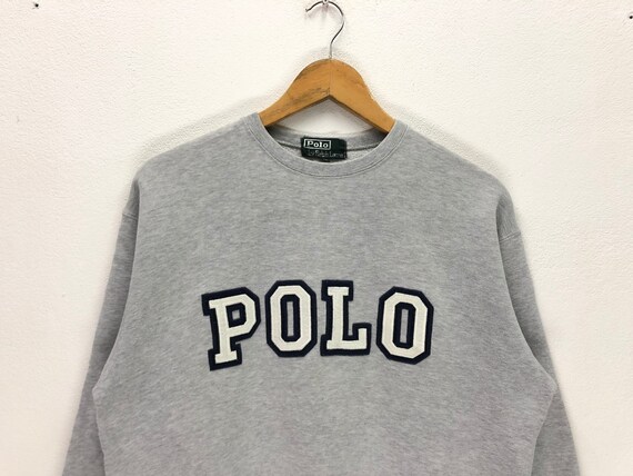Buy Vintage Polo Ralph Lauren Polo Spellout Logo Sweatshirt Polo 