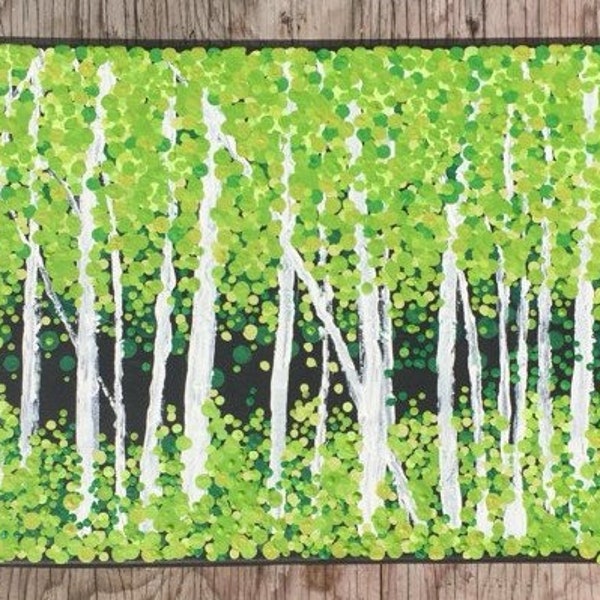 Grove of Birch trees, just right