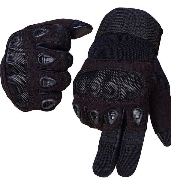 Tactical touchscreen hard knuckles Gloves Accessories Gloves & Mittens Gardening & Work Gloves motorcycle Multi use gloves Black 