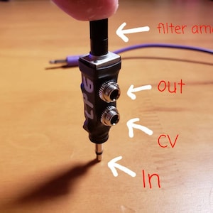 Mini Low Pass Gate Passive vactrol based Low Pass VCA LPG 0HP image 4