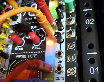 Módulo Eurorack generador de CV aleatorio de 2 hp: oscilador aleatorio cuádruple