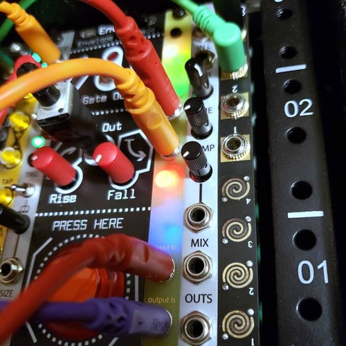 Module Eurorack de générateur CV aléatoire de 2 cv : oscillateur quadri-aléatoire