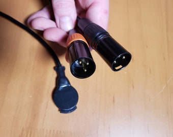 Water-proof Stereo Contact Microphone / Piezo Transducer Pickup / ASMR Microphone / Hydrophone - left and right XLR
