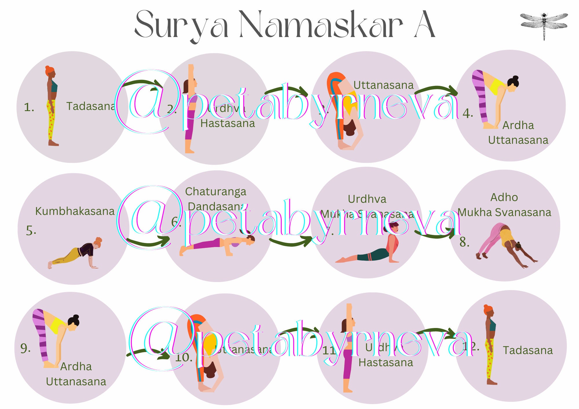 Flow transitions of asanas in SN. SN: Surya Namaskar | Download Scientific  Diagram