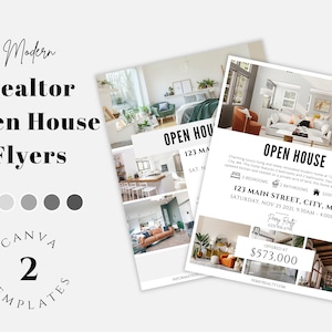 Real Estate Open House Flyers, Listing Flyer, Real Estate Marketing, Real Estate Templates, Open House, Open House Template, Flyer Template