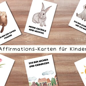 Affirmation cards for children