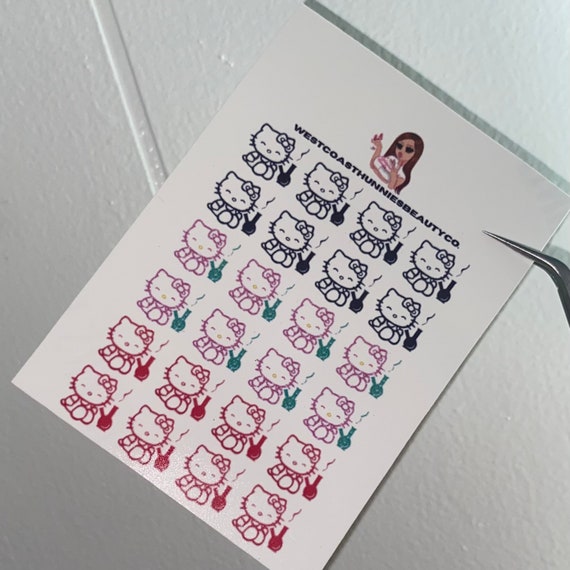 420 Stoner Hello Kitty Waterslide Nail Decals Etsy