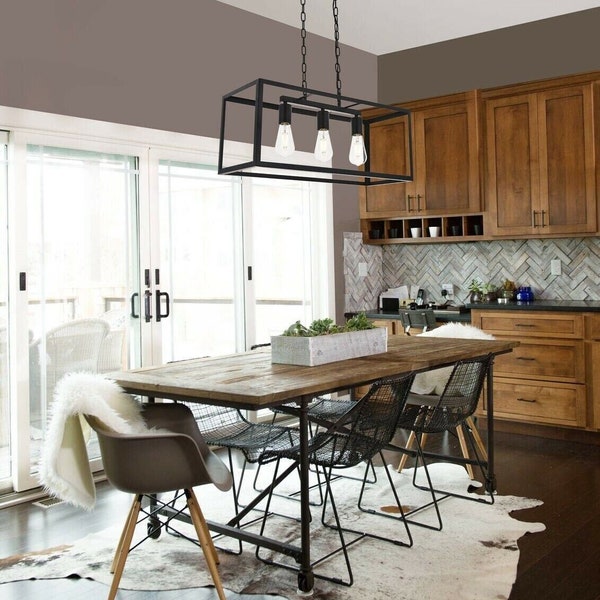 Rectangular Dining Room Light Etsy