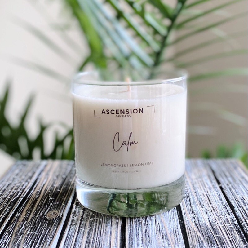 Calm Spa Candle Relaxation Candle Self Care Candle Etsy