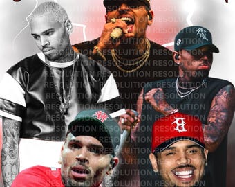 Chris Brown Tshirt Design PNG| Breezy Bootleg Tee| Digital Download| Bootleg Rap Tee| Hip Hop Design| DTF DTG Sublimation| Ready to print