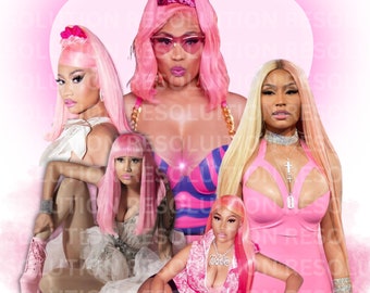 Nicki Minaj Bootleg Tee Design: Rap T-Shirt PNG (Digital Download)