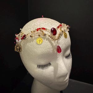 Tiara de ballet para esmeralda, odalisca, talismán
