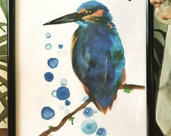 The Kingfisher in ink