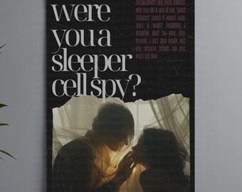 Sleeper Cell Spy – Music-Inspired Lyric Art Print, Emotional Digital Download