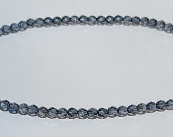 A. DeBlue Satin, Made with Swarovski Crystal Beads