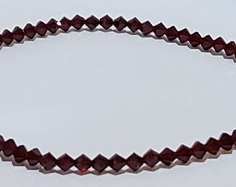 A.Garnet, Made with Swarovski Crystal Beads