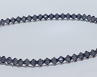 A.Graphite, Made with Swarovski Crystal Beads