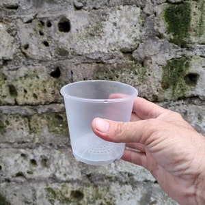 VASE 9 cm Transparent Orchids/Aroids 5 POTS / 5 VASI