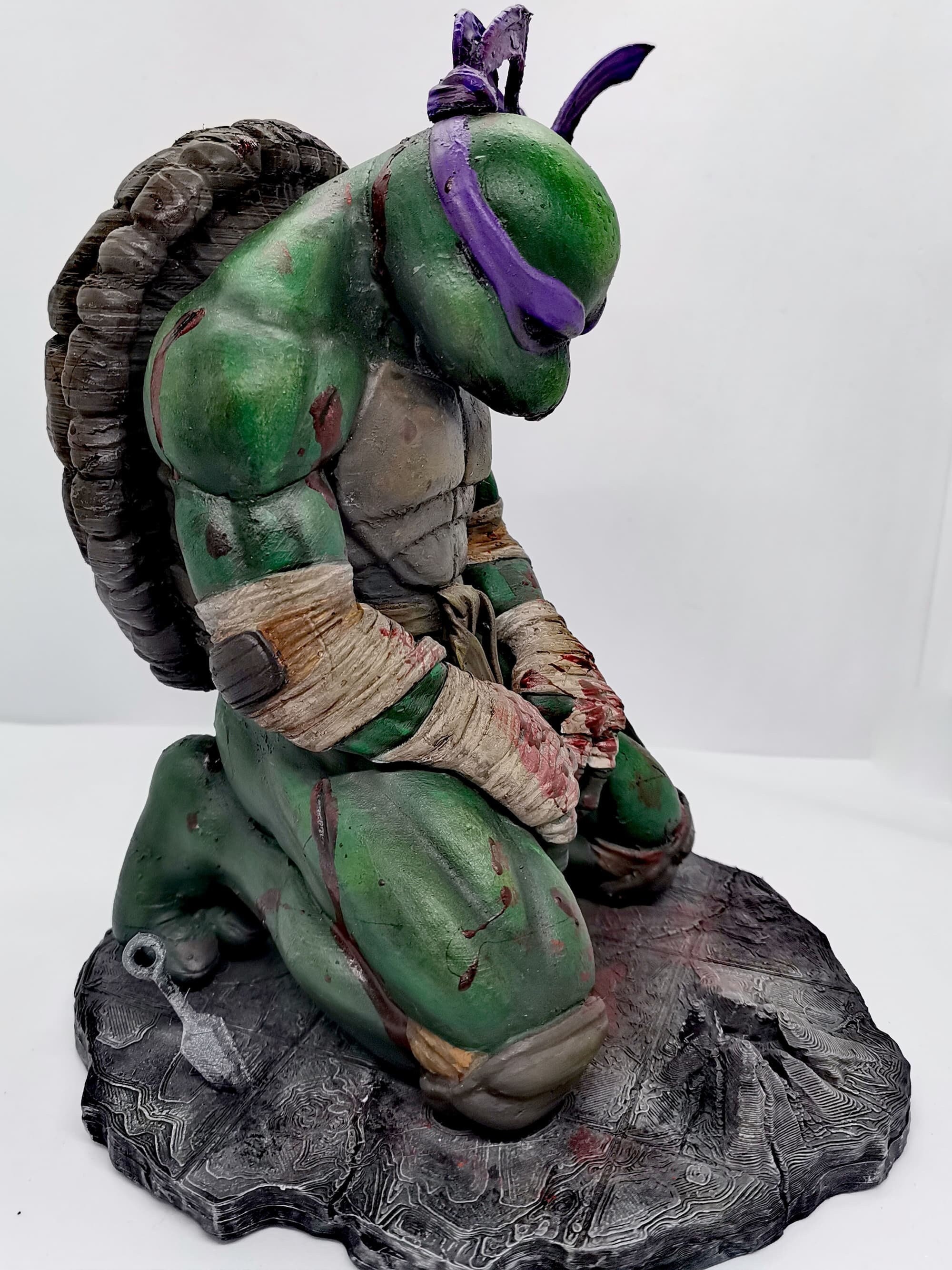Fanart TMNT Donatello Triumphant Statue 3D model 3D printable