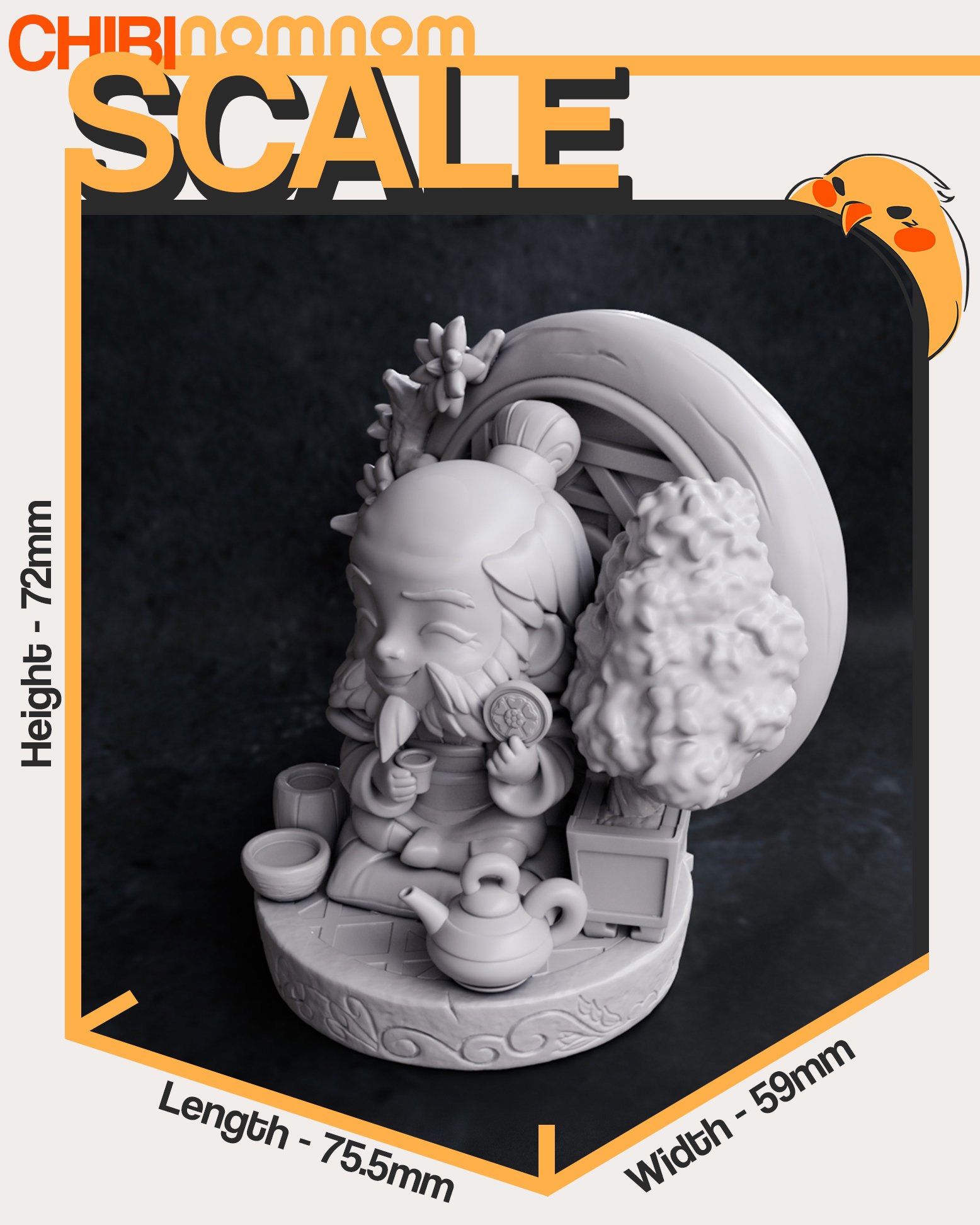 Chibi Iroh 3D Resin Print | Avatar The Last Airbender 並行輸入品 Chibi Iroh 3D Resin Print | Avatar The Last Airbender