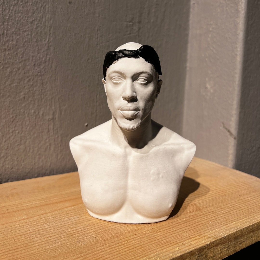 Tupac Statue Tupac Bust Rap Legend Sculpture Christmas Etsy