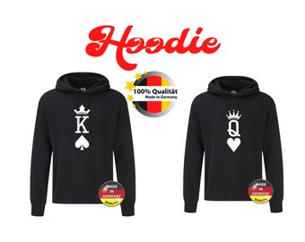 King queen hoodie | Etsy España