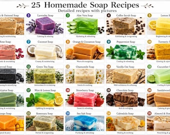 25 recettes de savon maison (PDF) | Téléchargement numérique