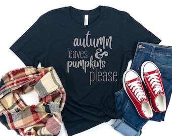 Fall Shirts - Fall Tees - Fall TShirts - Hello Fall Tees - Thanksgiving Tee - Cute Fall Shirts - Fall Graphic Tee - Women's Fall Tee -