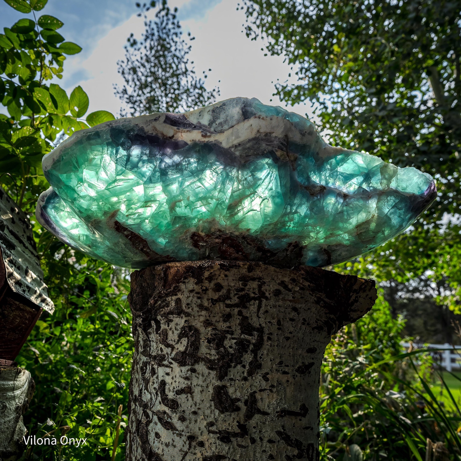 Handmade Green Fluorite Bowl Medium