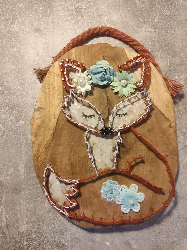 Cadre Renard String Art