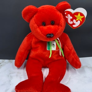 Osito Mexican flag authentic 1999 vintage beanie baby with errors