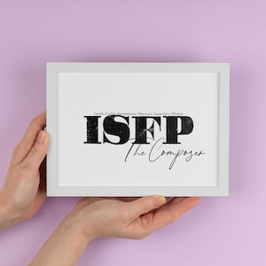ISFP Wall Art Print, MBTI Personality Types, ISFP The Composer Gift, Myers-Briggs, Carl Jung, 16 Personalities Psychology Decor
