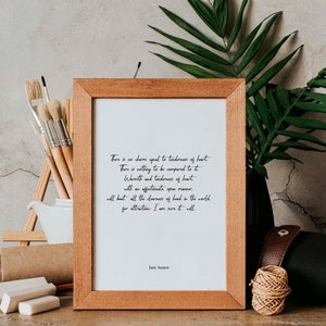 Jane Austen Emma Quote Print: Literary Wall Art (Digital Download)