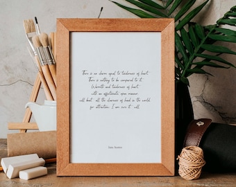Jane Austen Emma Quote Print: Literary Wall Art (Digital Download)