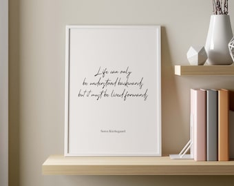 Kierkegaard Quote Print: Philosophy Wall Art (Digital Download)