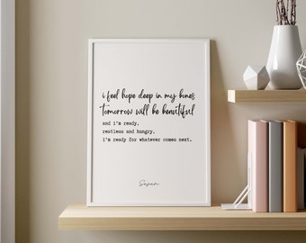 Enneagram 7 Print: The Enthusiast, Sleeping At Last Quote (Digital Download)
