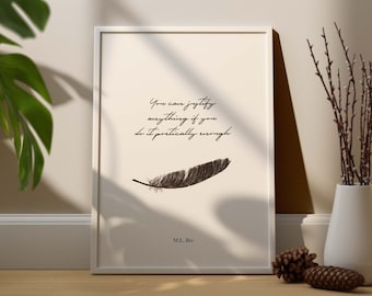 M.L. Rio Quote Print: If We Were Villains Poster (Digital Download)