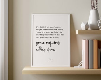 Enneagram 1 Print: The Reformer, Sleeping At Last Quote (Digital Download)