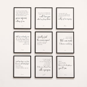 Bundle Enneagram Quote Print, Sleeping at Last Song Lyric, Enneagram Gift Wall Art Poster, Psychology Personality Type