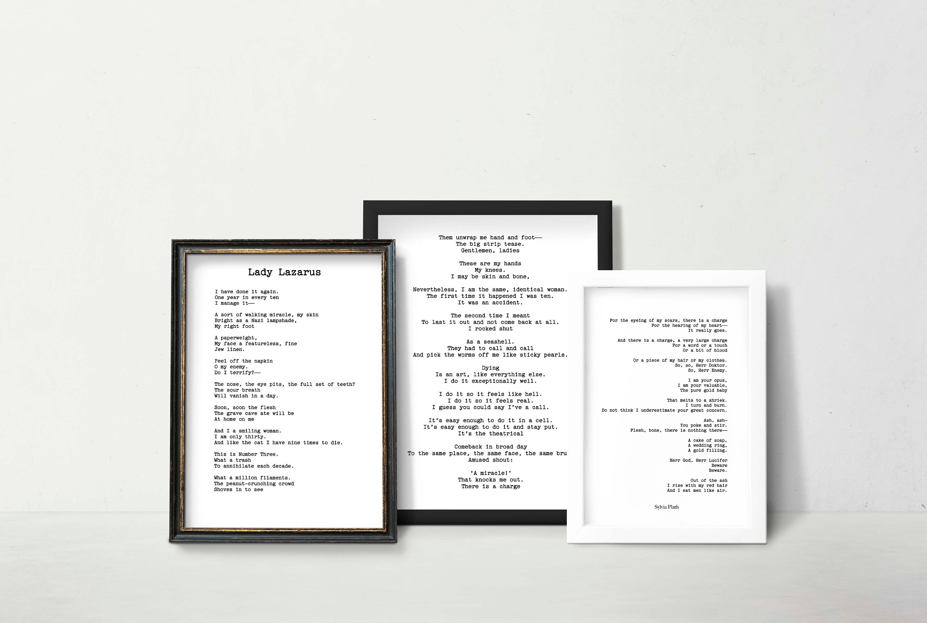Sylvia Plath Poem Print Set Of 3 Lady Lazarus Dying Is An Etsy Ireland Sylvia Plath Poem Print Set Of 3 Lady Lazarus Dying Is An Etsy Ireland