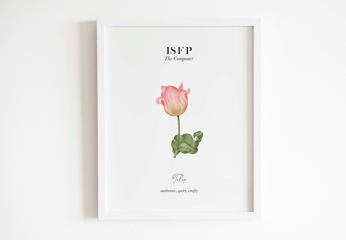 MBTI Introvert Flower Art Prints Bundle Infj Infp Intj Intp Etsy