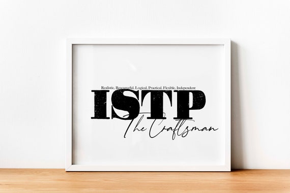 ISTP Wall Art Print, MBTI Personality Types, ISTP the Craftsman Gift,  Myers-briggs, Carl Jung, 16 Personalities, Psychology Decor - Etsy Denmark