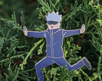 Running Senpai Enamel Pin or Keychain - Anime